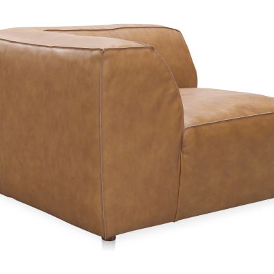 Form Cognac Top Grain Leather Modular Sectional Sofa