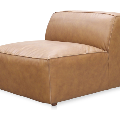 Form Cognac Top Grain Leather Modular Sectional Sofa
