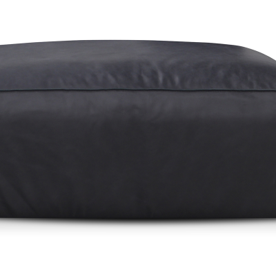 Form Black Top Grain Leather Modular Sectional Sofa