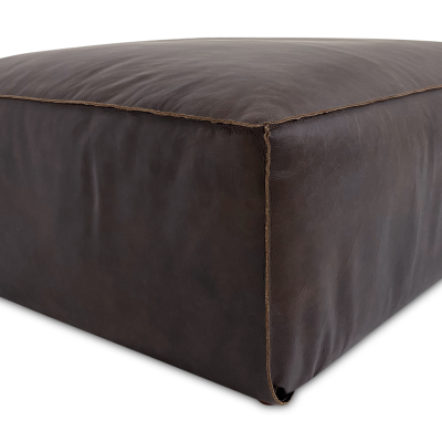 Form Dark Brown Top Grain Leather Modular Sectional Sofa