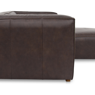Form Dark Brown Top Grain Leather Modular Sectional Sofa