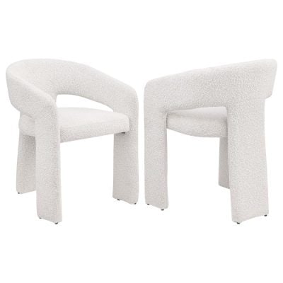 Eudora Off White Boucle Dining Chair ( Set Of 2 )