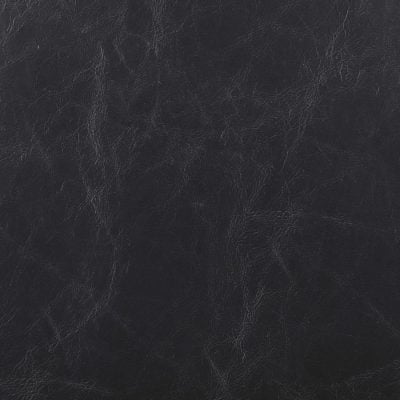 Rosalind Black Leather & Metal Accent Chair