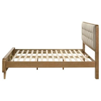 Robyn Mid Century Light Wood Bed