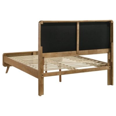 Robyn Mid Century Light Wood Bed