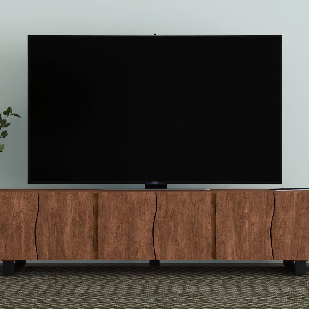 Trask Brown Mango Wood Tv Stand