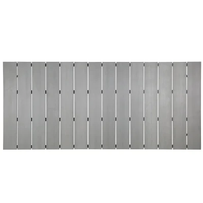 Maine Outdoor Dark Gray Aluminum Dining Table