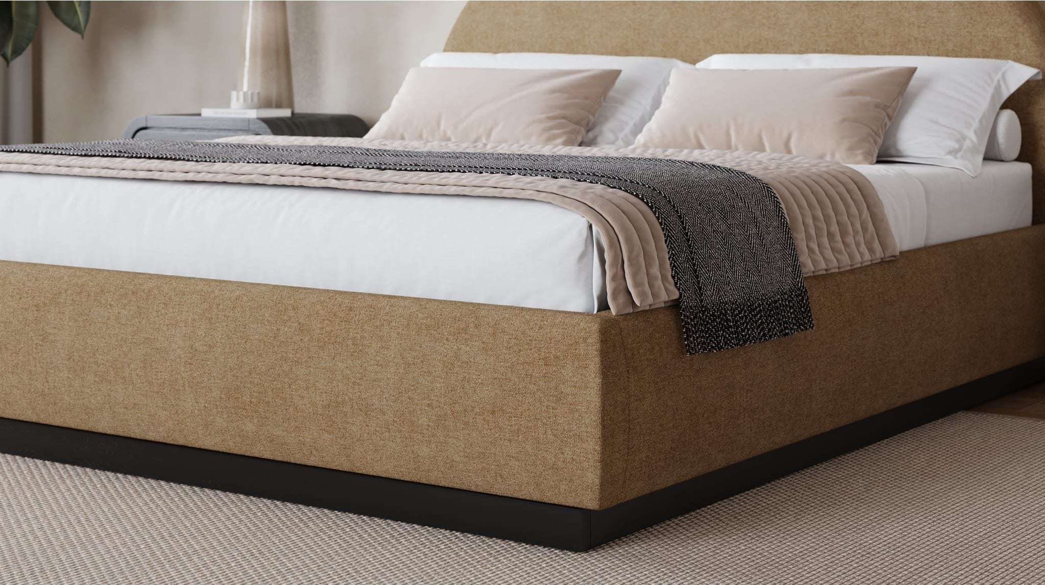 Flex Porcini Chenille Bed