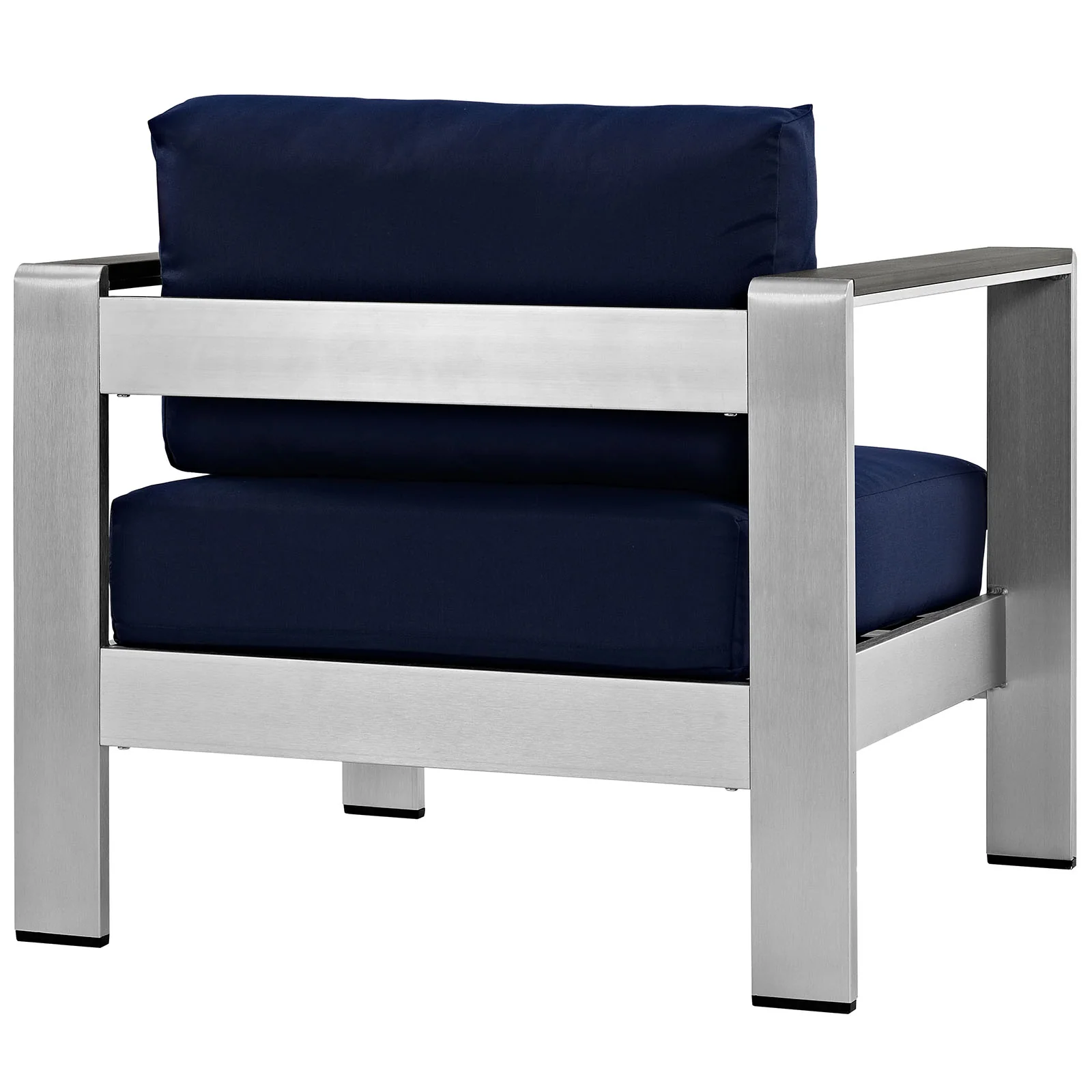 Shore Modern Aluminum Outdoor Blue Chair