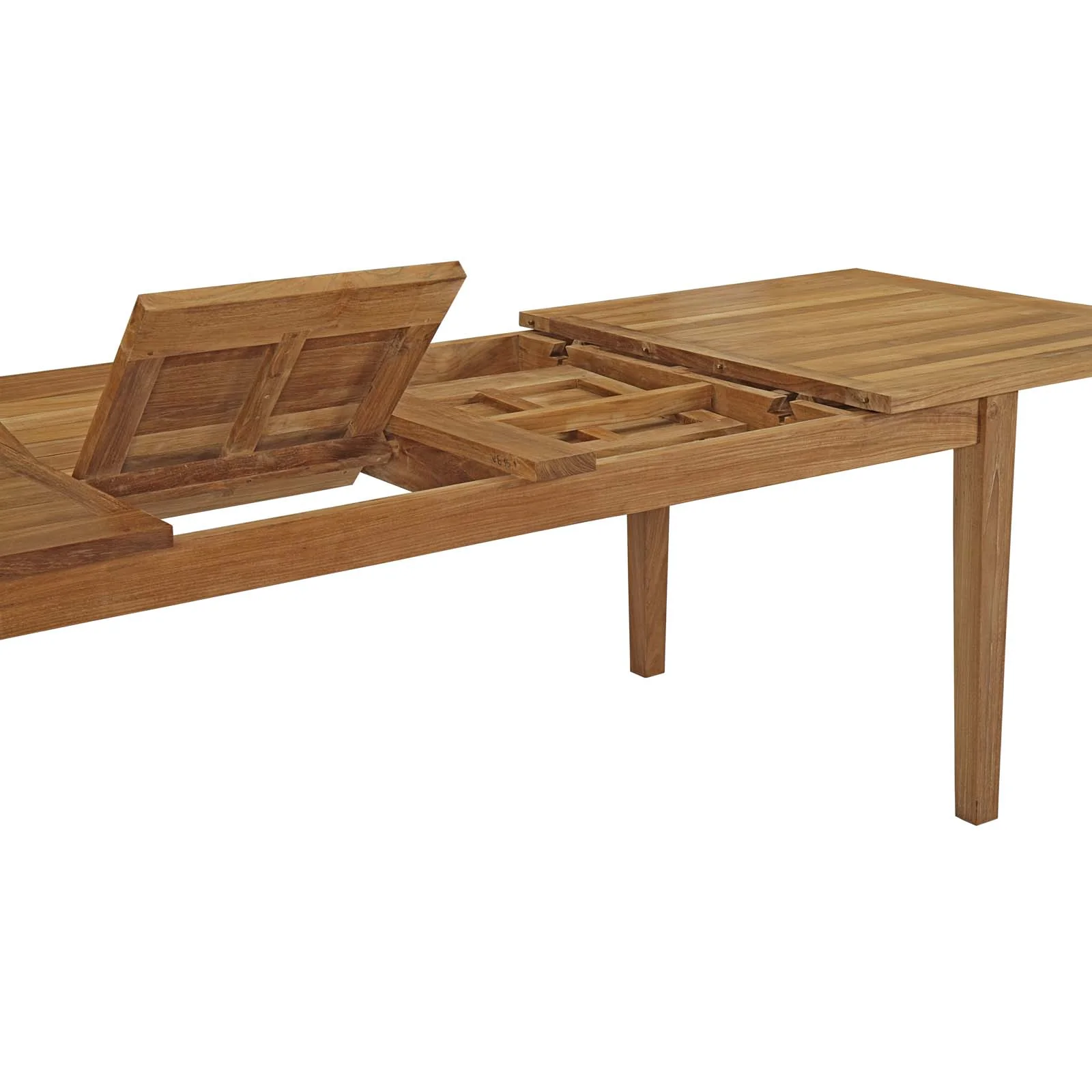 Marina Extendable Teak Solid Wood Dining Table