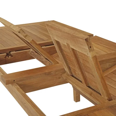 Marina Extendable Teak Solid Wood Dining Table