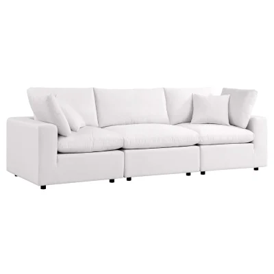 Commix Outdoor All Weather White Modular Sofa