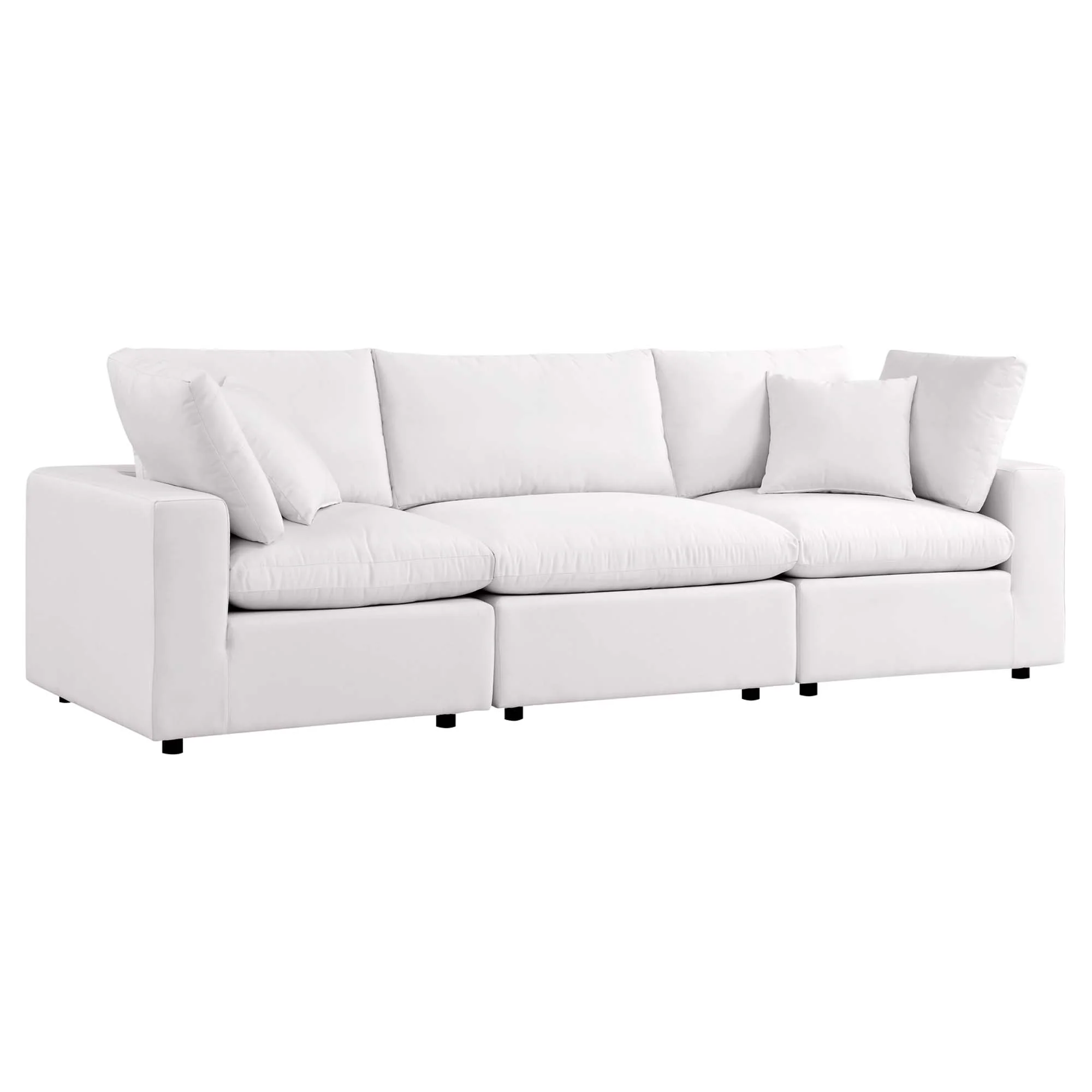 Commix Outdoor All Weather White Modular Sofa