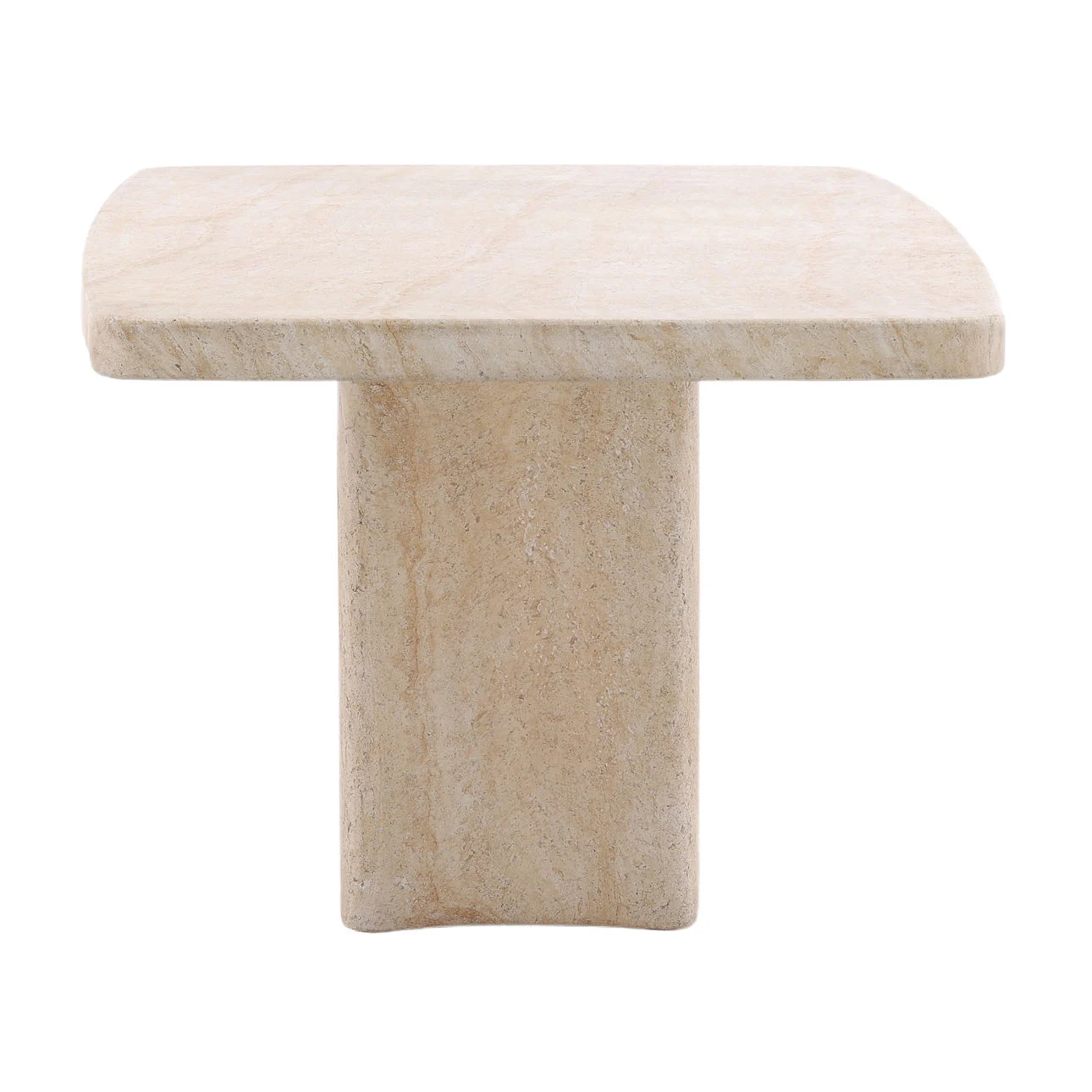Payson Travertine Outdoor Dining Table