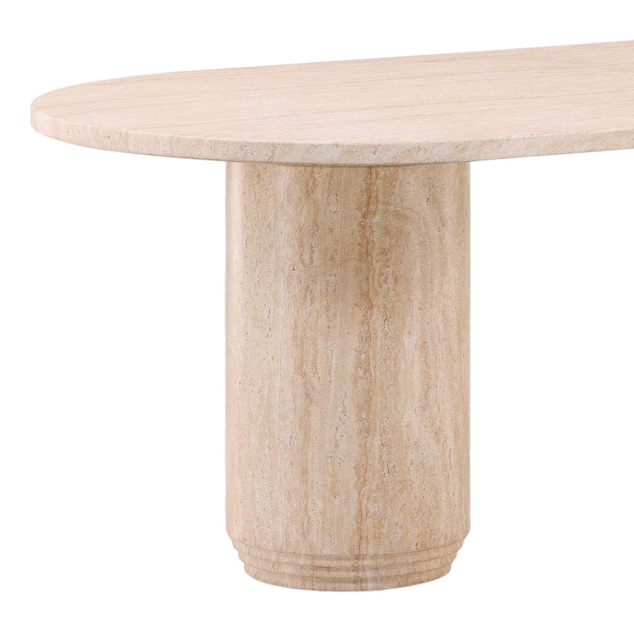 Jimenez Travertine Outdoor Dining Table