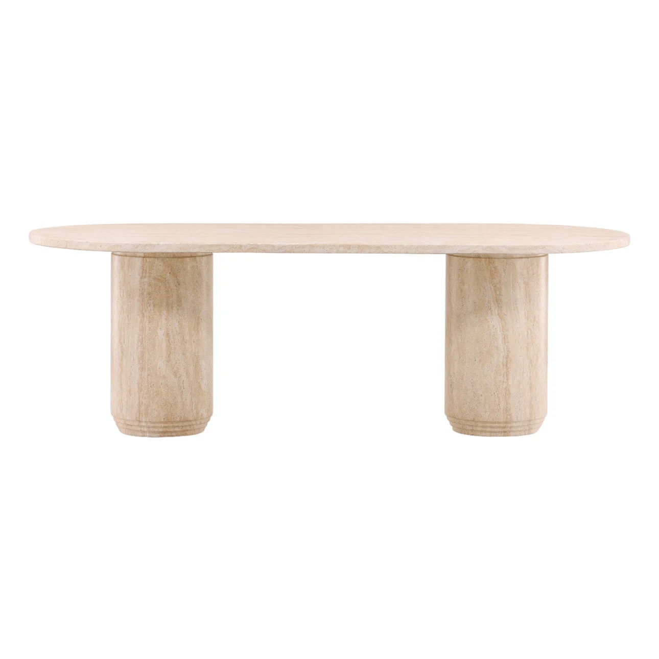 Jimenez Travertine Outdoor Dining Table