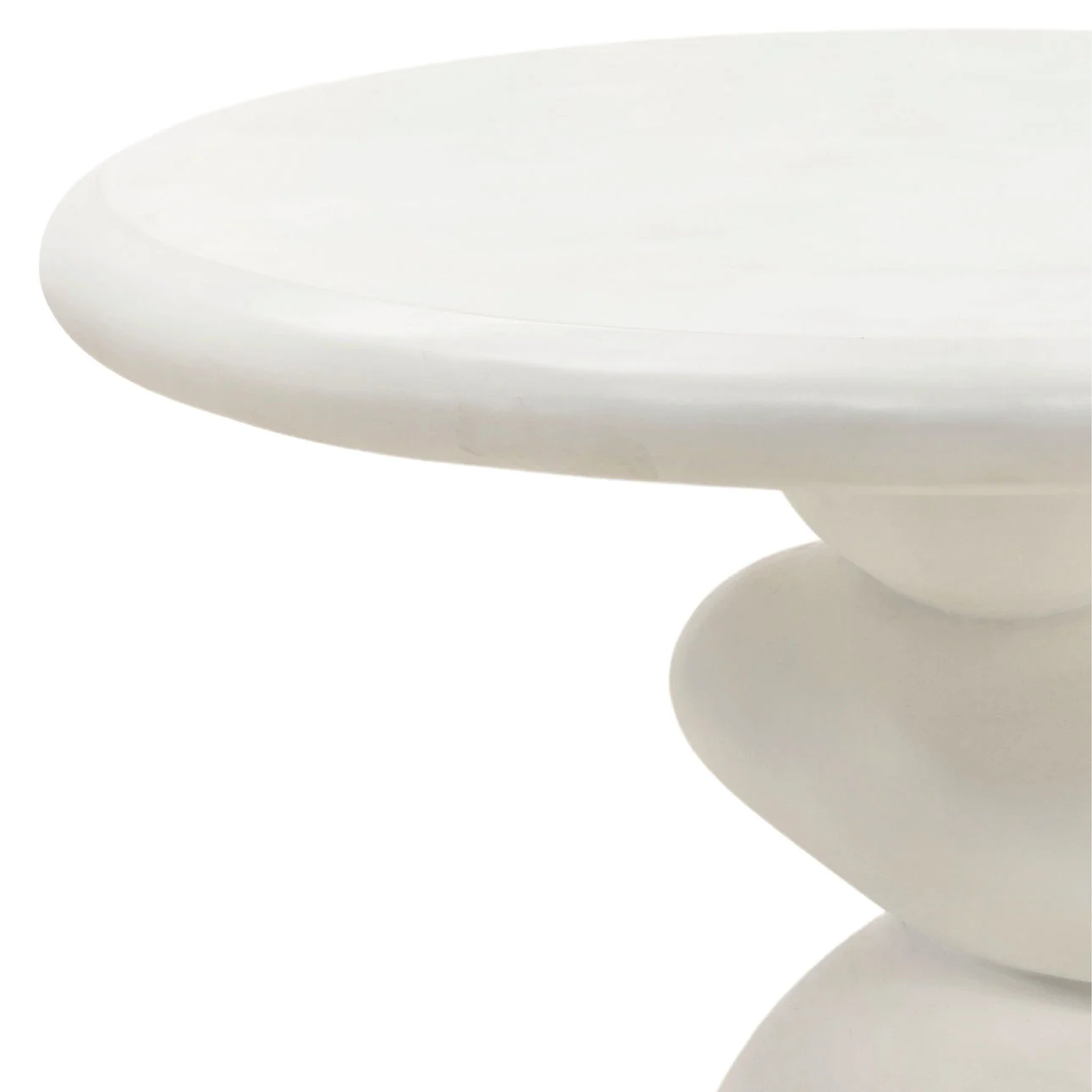 Serenade Contemporary White Concrete Dining Table