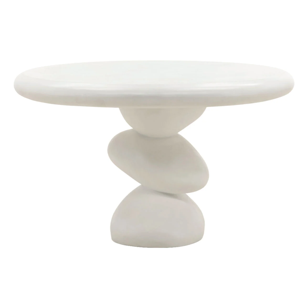 Serenade Contemporary White Concrete Dining Table