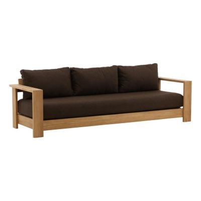 Naya Brown Teak Outdoor Sofa & Chair
