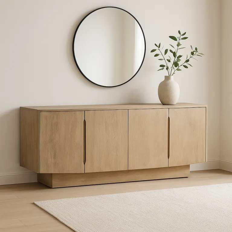 Hartland Solid Natural Mango Wood Sideboard