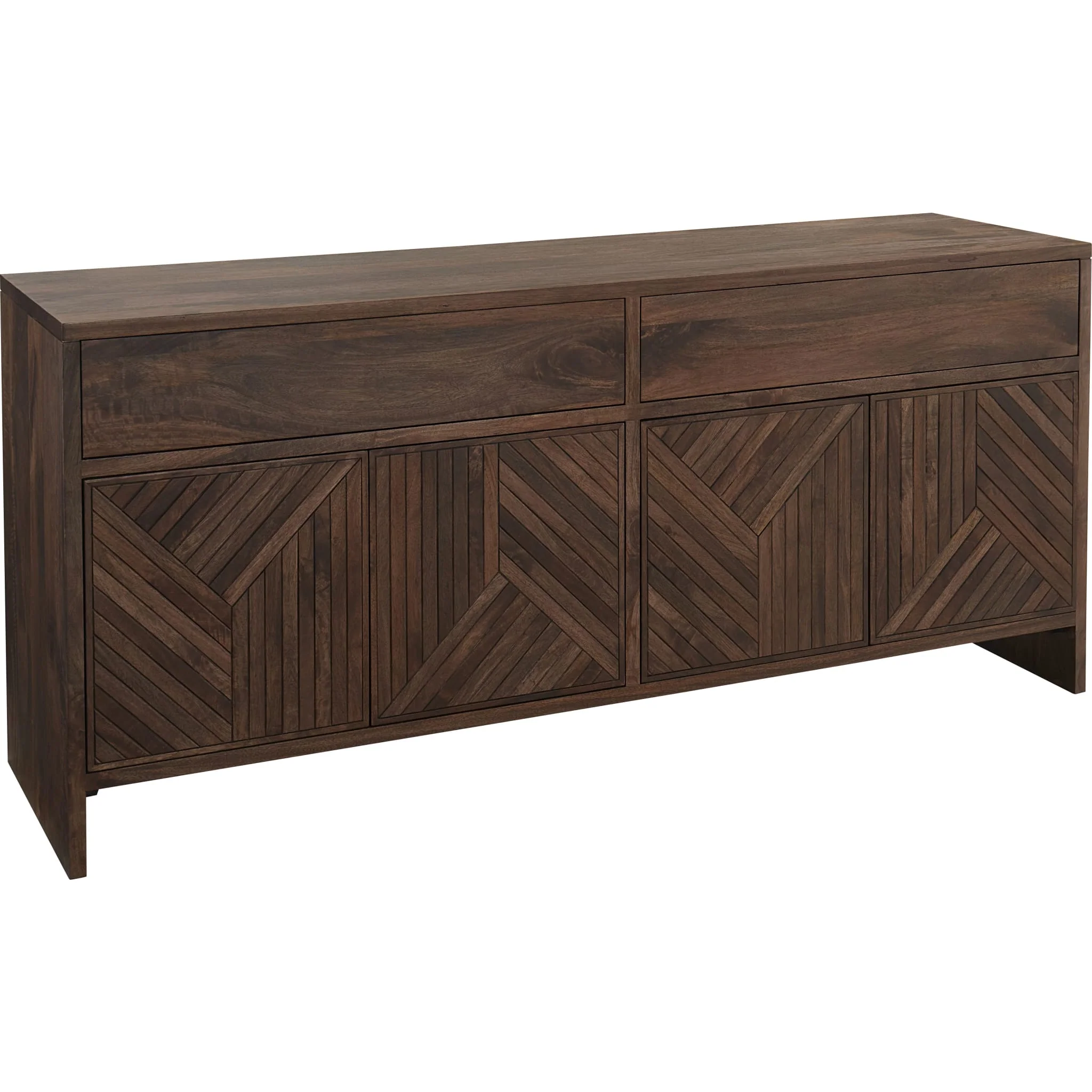 Fevano Dark Brown Solid Wood Sideboard - Image 4