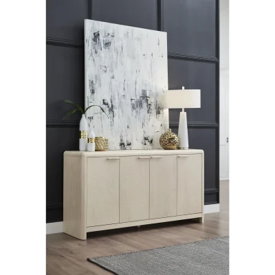 Liv White Sand Wood Sideboard