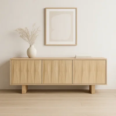 Ximena Light Oak Wood Sideboard