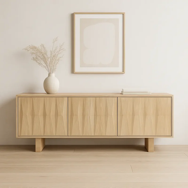 Ximena Light Oak Wood Sideboard