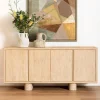 Tavian Acacia Wood & Iron Sideboard
