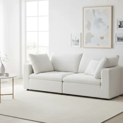 Divanitalia Claverti Light Gray Modular loveseat