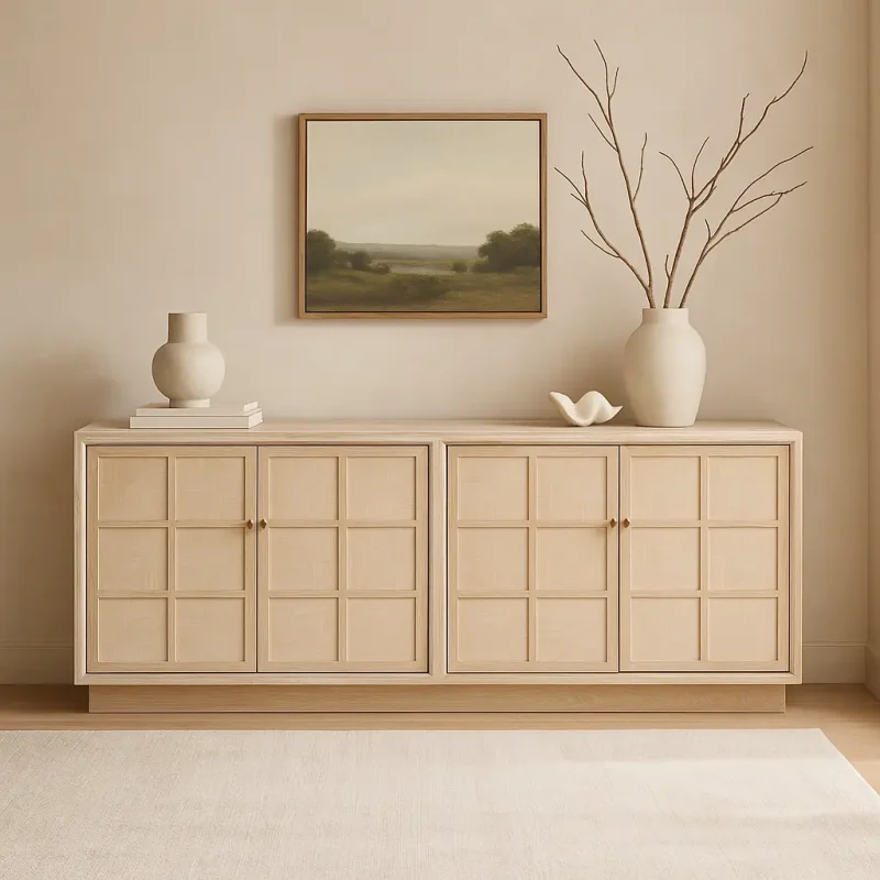 Durant Light Oak Wood Sideboard