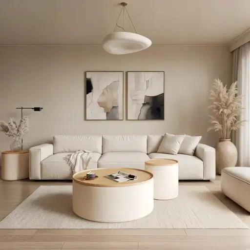 modus white wood coffee table
