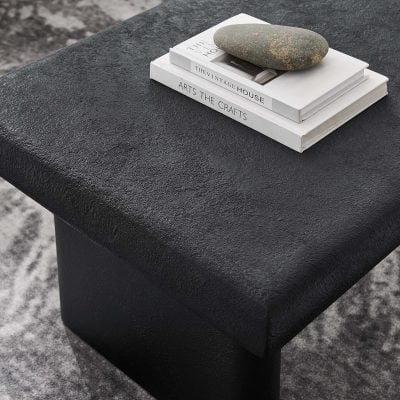 Relic Black Concrete Coffee Table
