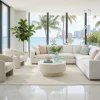 Millstone White Concrete Coffee Table