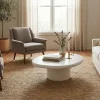 Sven Modern Round White Coffee Table