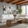 Wynne Curved Hardwood Coffee Table