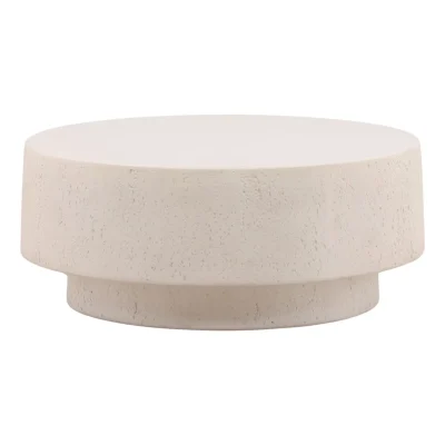 Alternative view of Millstone White Concrete Coffee Table