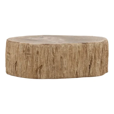 Arik Petrified Wood Stump Coffee Table