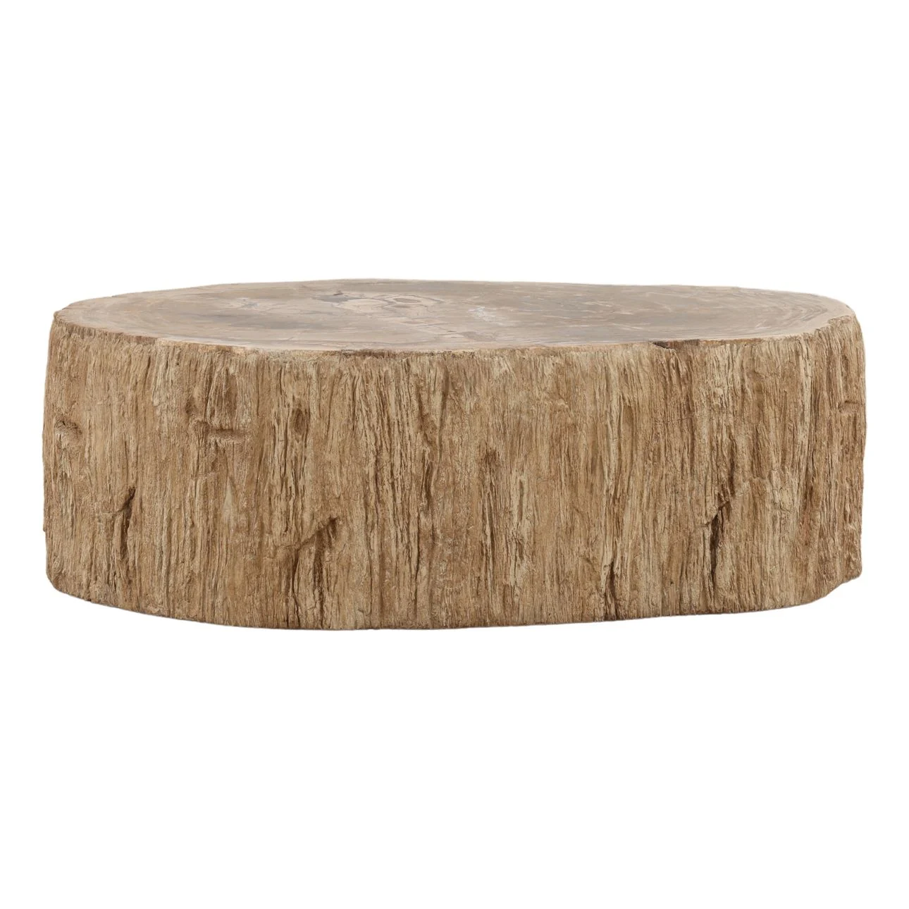 Arik Petrified Wood Stump Coffee Table