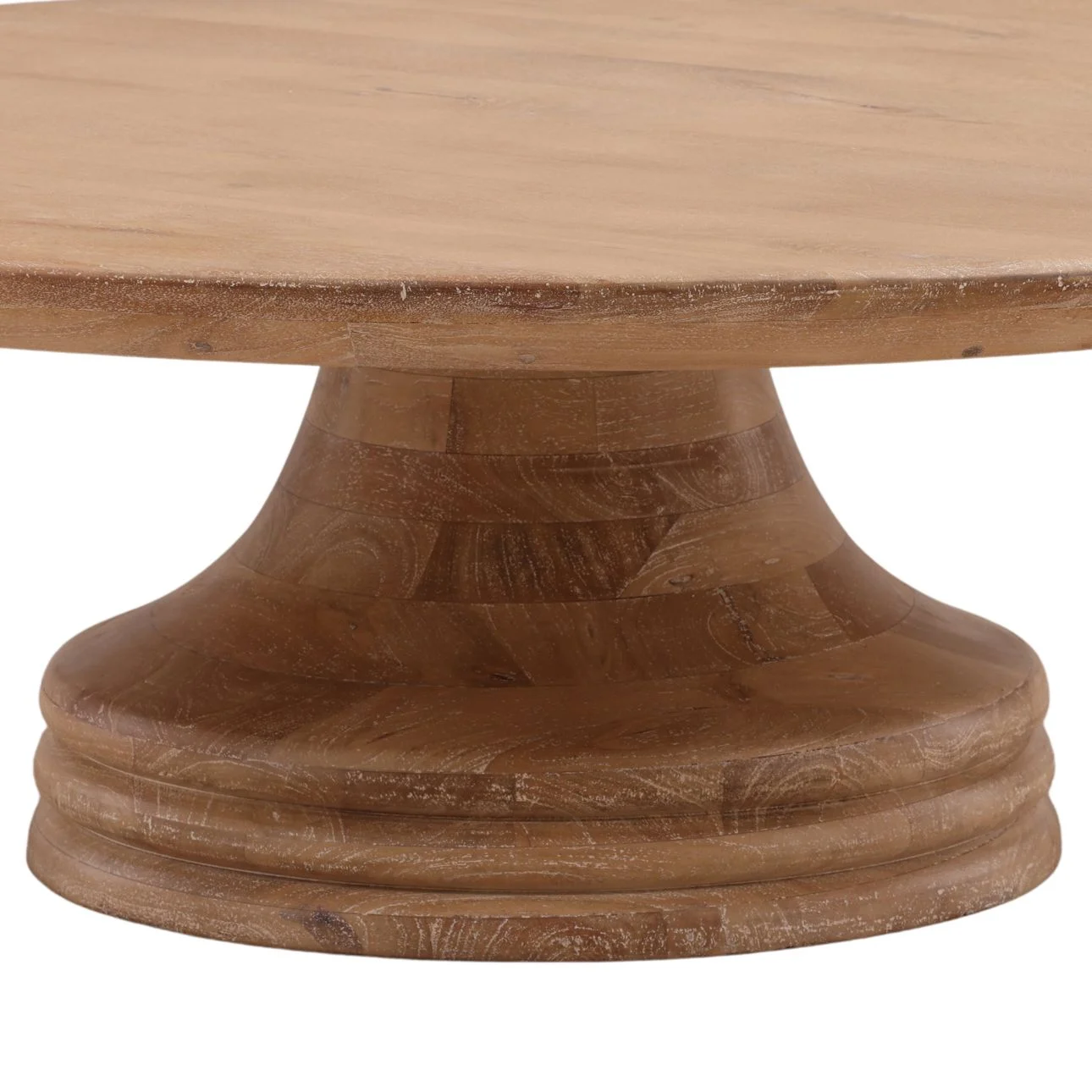 Meylin Round Light Wood Coffee Table - Image 5
