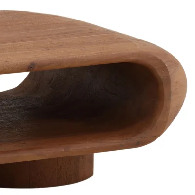 Ronin Modern Solid Acacia Wood Coffee Table