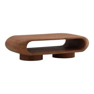 Ronin Modern Solid Acacia Wood Coffee Table