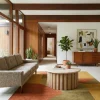 Thandi Light Wood & Stone Coffee Table