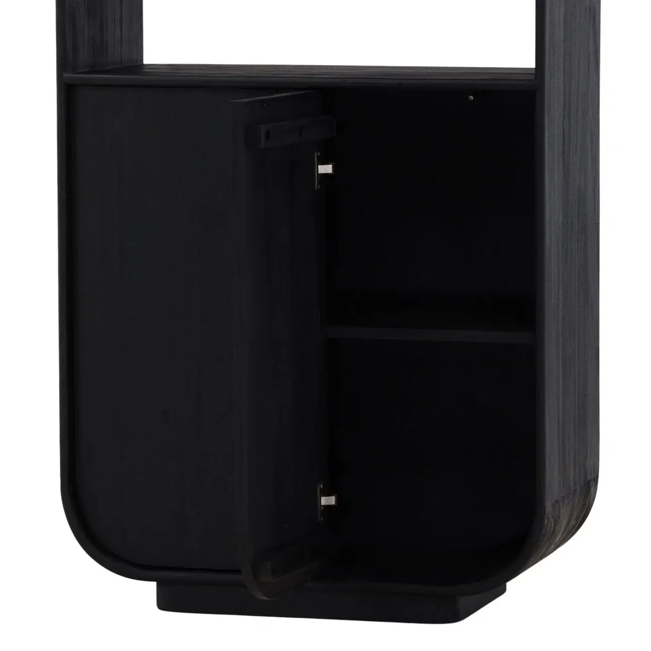 Ines Black Solid Wood Display Cabinet - Image 6