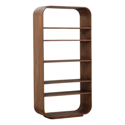 Wailea Mid Century Modern Curved Bookcase