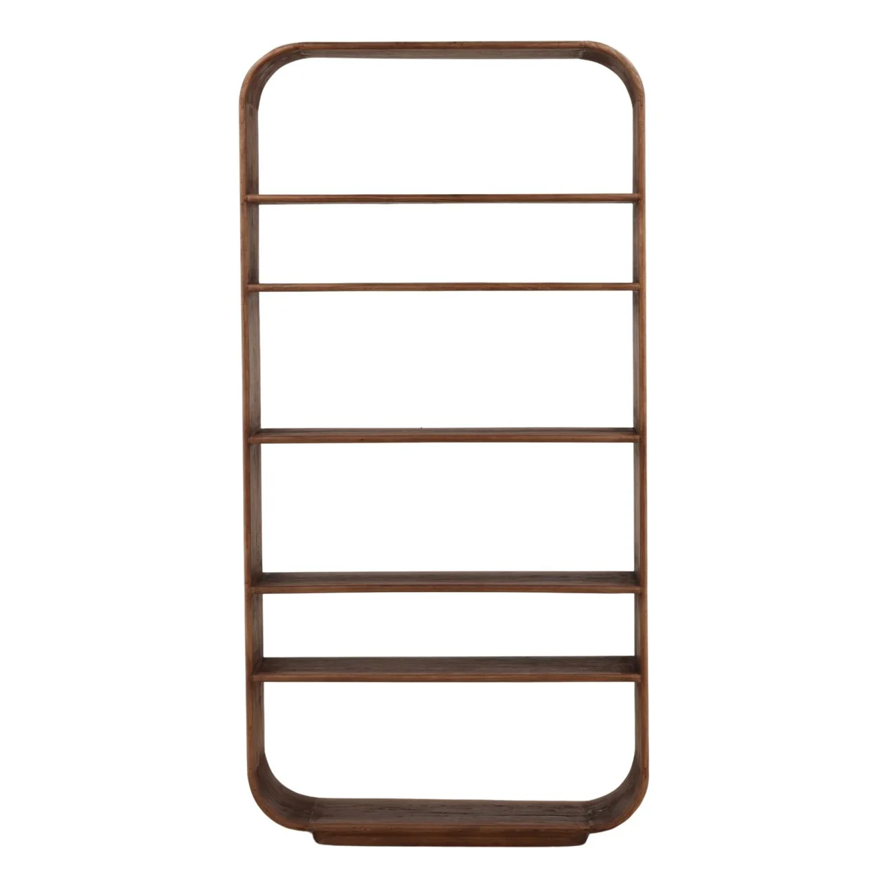 Wailea Mid Century Modern Curved Bookcase