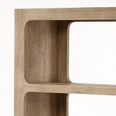 Alternative view of Leandra Light Acacia Wood Display Cabinet