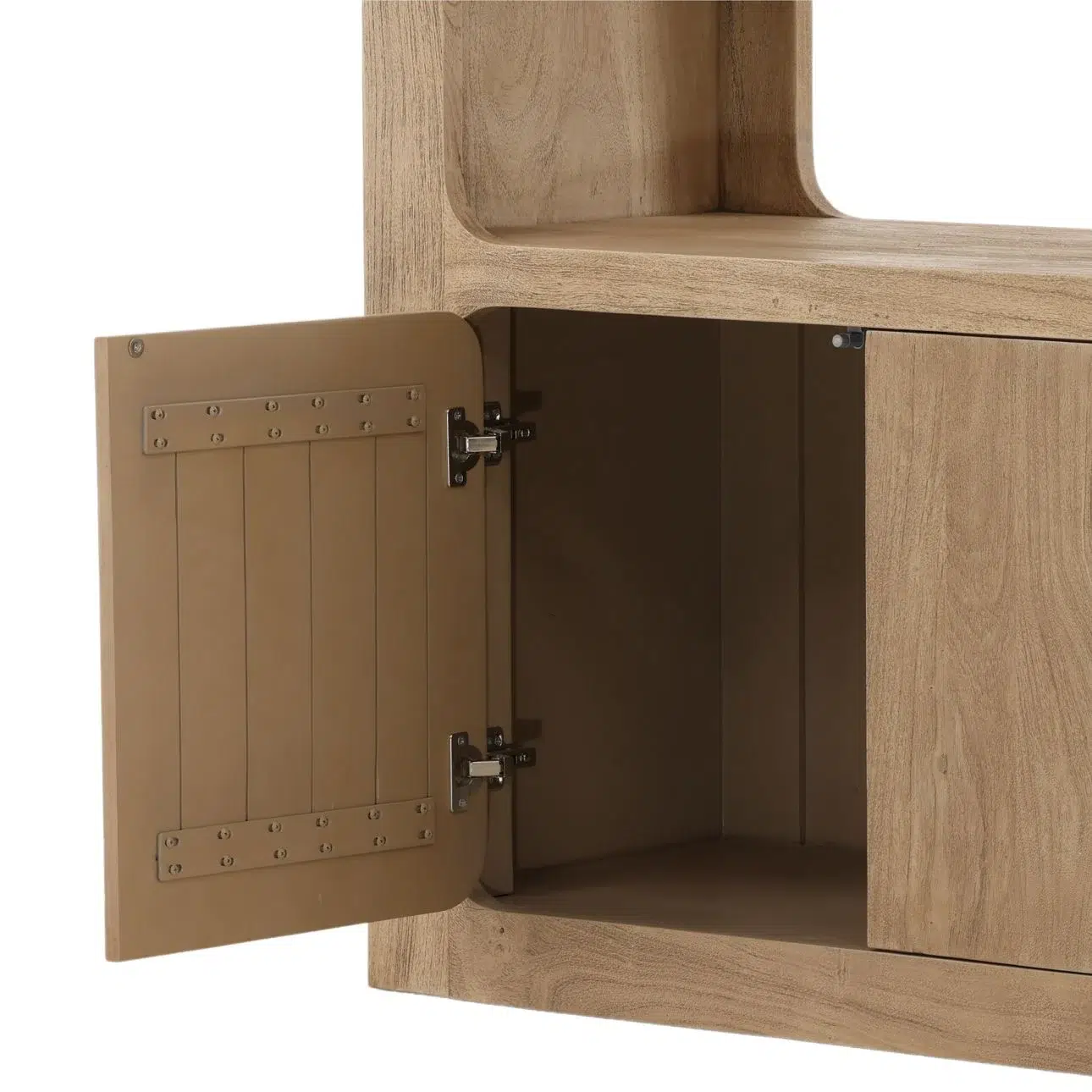 Leandra Light Acacia Wood Display Cabinet - Image 3