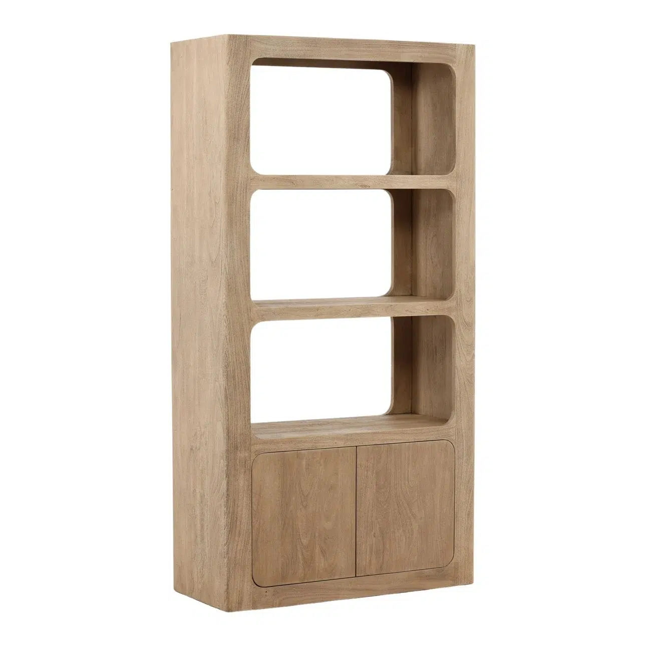 Leandra Light Acacia Wood Display Cabinet - Image 4