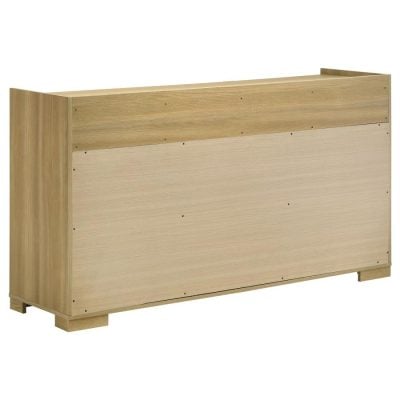 Hyland 6 Drawer Natural Light Wood Dresser